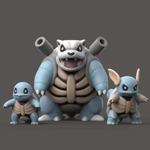 Halloween Squirtle Evolution