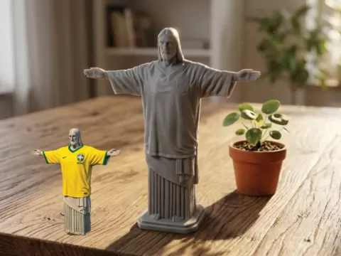Jesus in football kit