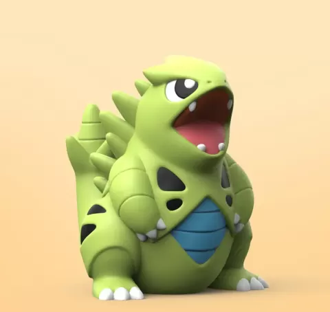 Chibi Tyranitar (Easy Print No Supports)