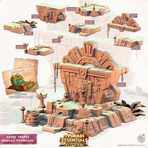 Aztec Temple Set (Pre-Supported)