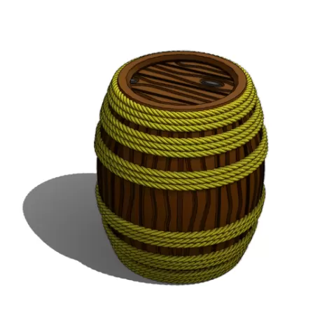 Braided Rope Barrel Scatter Terrain