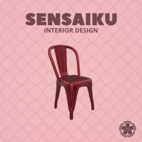 Miniature Replica 1:12 Xavier Pauchard 406. Tolix Chair for Miniature Dollhouse - 3D Print Instant