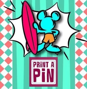 Mickey Surf Pin