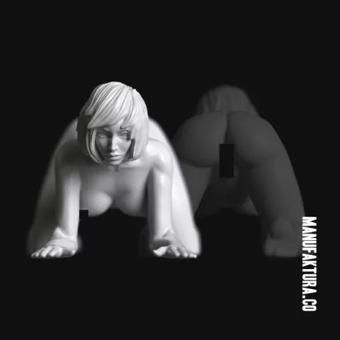 Sub Series 79 – Naked Female Battle Sister Prisoner Slave by Manufaktura Miniatures LLC