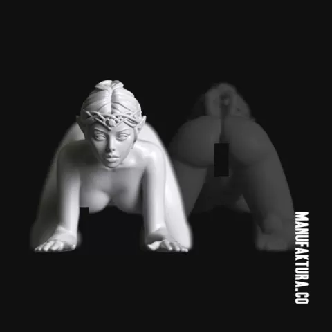 Sub Series 77 – Naked Female Highborn Elf Prisoner Slave by Manufaktura Miniatures LLC