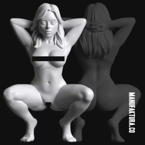 Sub Series 66a – Naked Female Prisoner Slave by Manufaktura Miniatures LLC
