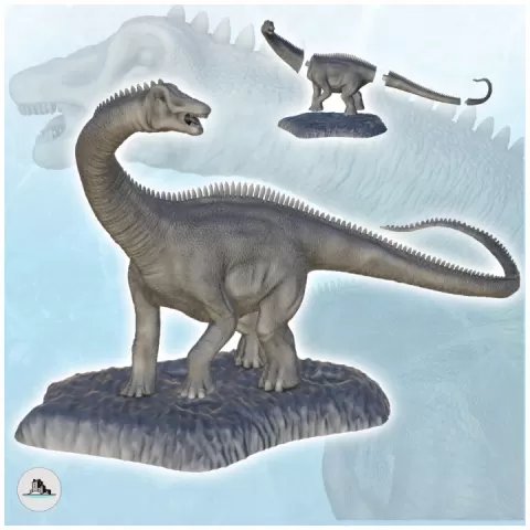 Diplodocus dinosaure (19) - High detailed Prehistoric animal HD Paleoart by Hartolia Miniatures