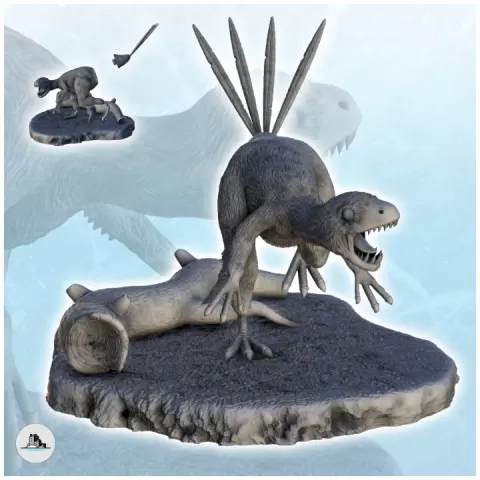 Epidexipteryx dinosaure (6) - High detailed Prehistoric animal HD Paleoart by Hartolia Miniatures