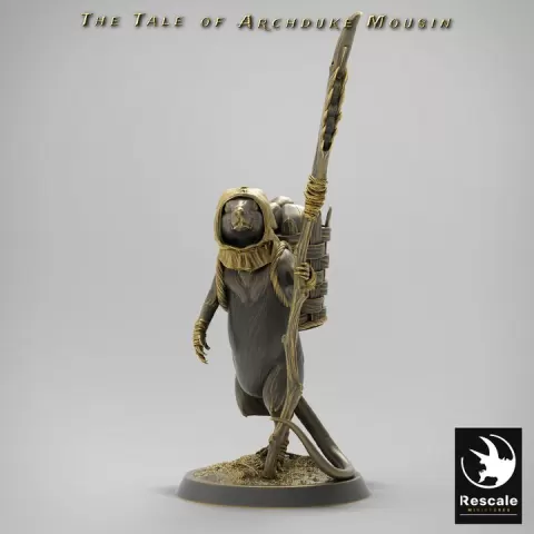 Mouse Stick Farmer by Rescale Miniatures