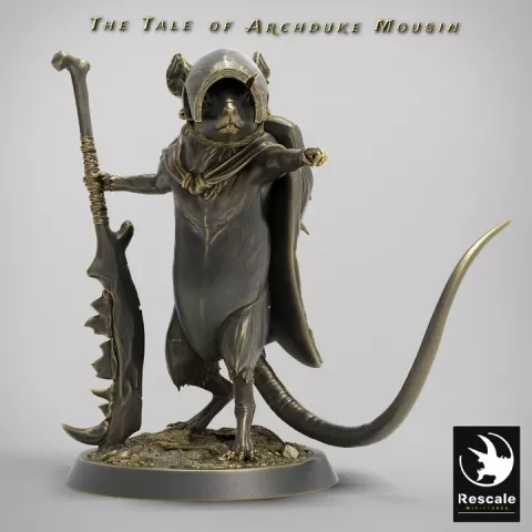 Mouse Pointing forward Soldier by Rescale Miniatures