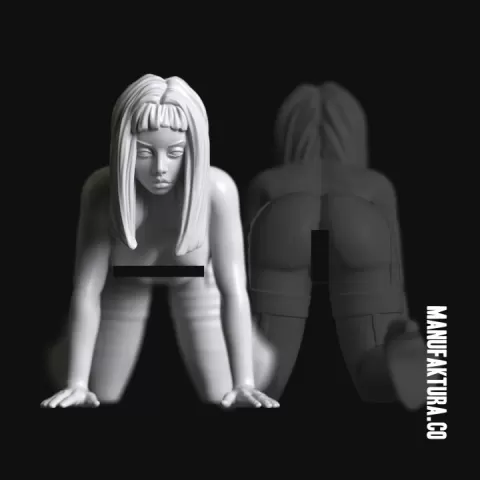 Sub Series 59b – Naked Female Prisoner Slave by Manufaktura Miniatures LLC