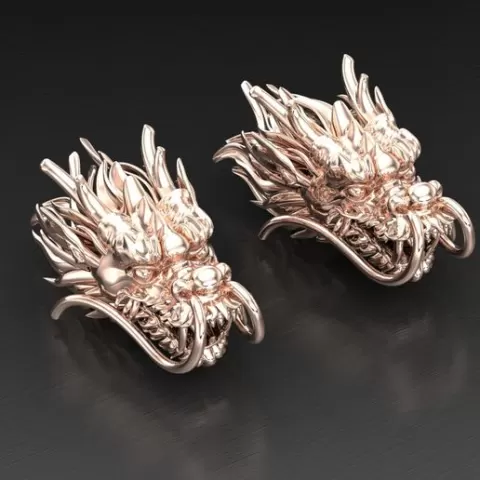 Dragon Earring STL 2$