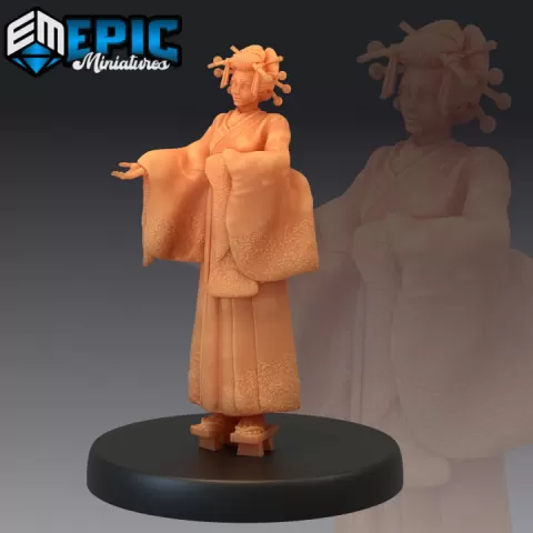 Geisha Welcoming / Female Villager / Samurai Woman / Japanese Dynasty by Epic-Miniatures