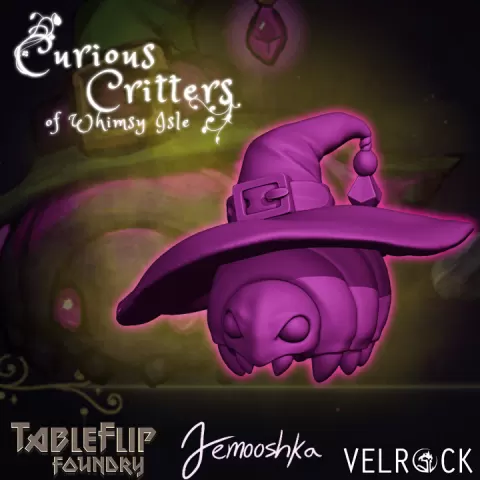 Roly Poly, The Curious Critters of Whimsy Isle (PRESUPPORTED) by Velrock Art Miniatures