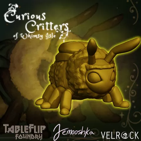 Bumblebuddy, The Curious Critters of Whimsy Isle (PRESUPPORTED) by Velrock Art Miniatures