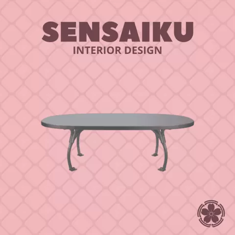 Miniature Replica 1:12 Poltrona Frau 200. Achille Castiglioni - Sangirolamo Oval Table for Miniatur