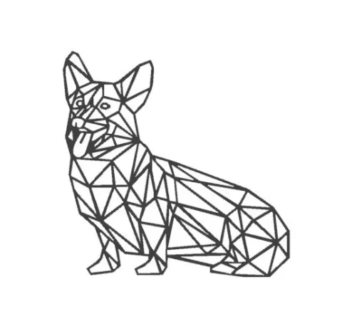 Welsh Corgi GEOMETRIC
