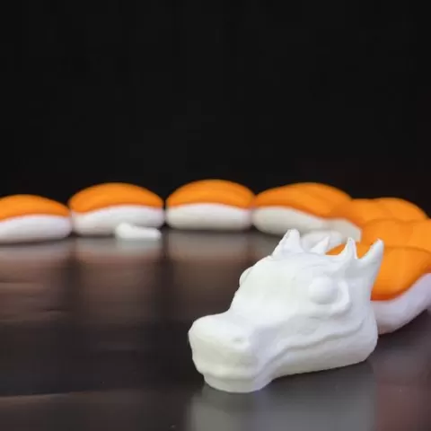 articulated sushi dragon