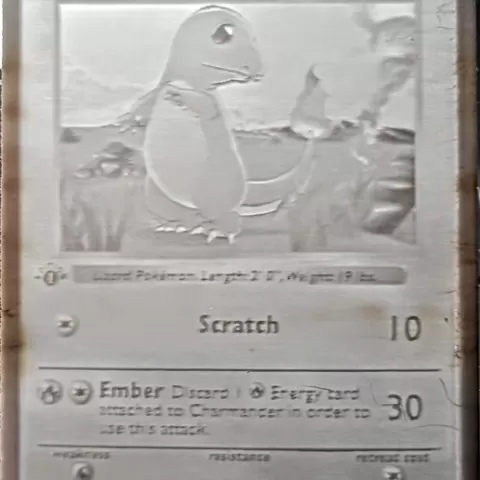 Charmander TCG - lithophany