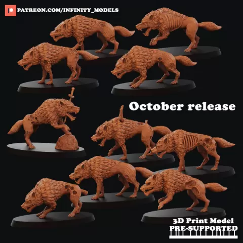 Dire Wolves by InfinityModels
