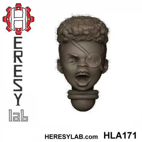 Heresylab - Female Sci-Fi heads for conversions SET 17 of 21 by HeresyLab