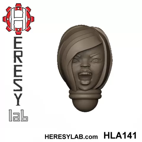 Heresylab - Female Sci-Fi heads for conversions SET 12 of 21 by HeresyLab