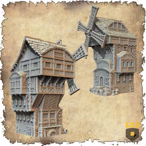 Leichheim - Great Windmill by 3Dlayeredscenery