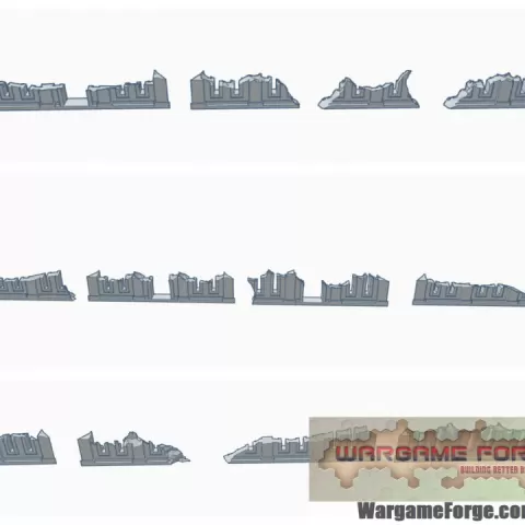 Gothic Ruins Set 1 by Wargame Forge