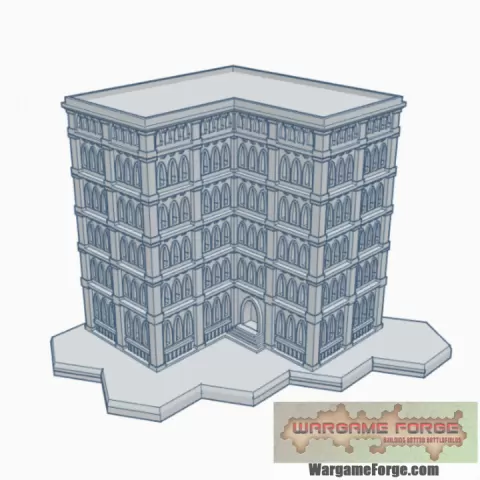 Gothic Building 80 with Hex Base GHB080 by Wargame Forge