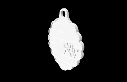 Honeycomb/Beehive - Keychain - studio WES