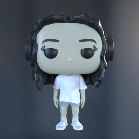Funko Adolescente con auricualres - Axos3D
