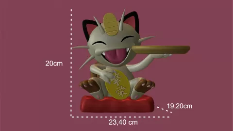 Meowth object holder - Pokemon - Jlo3d