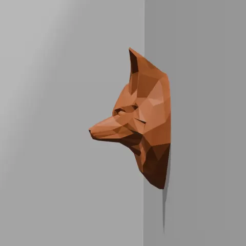 Fox Head Wall Mount