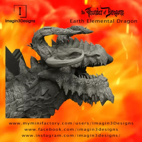 Loyid'famix -The Entropy of Creation- The Earth Elemental Dragon by Imagin3Designs