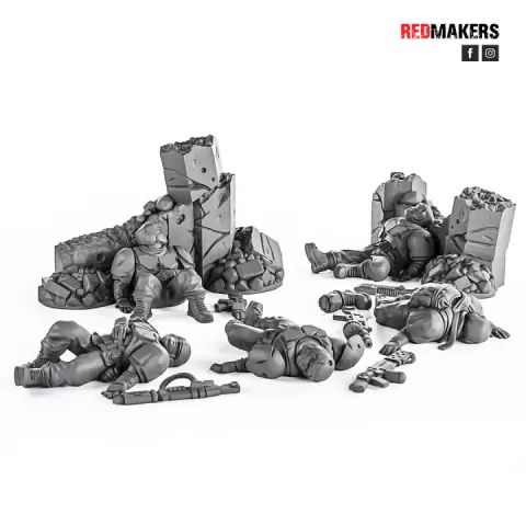 Alpha troops - Slain soldiers by RedMakers