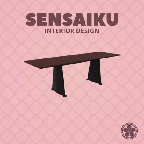 Miniature Replica 1:12 Jean Prouvé 06. Trapeze Table (Short) for Miniature Dollhouse - 3D Print Ins