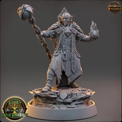 Soone Thaar, the Chooser of Words - The Elves of the High Hollow by Daybreak Miniatures