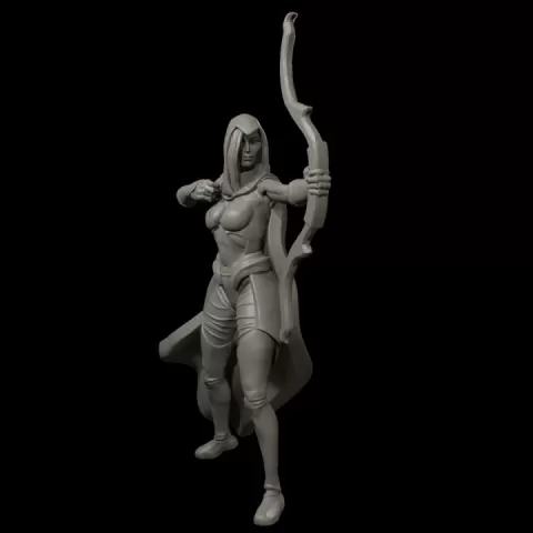 Drow Warrior Female by Jeremy Smith