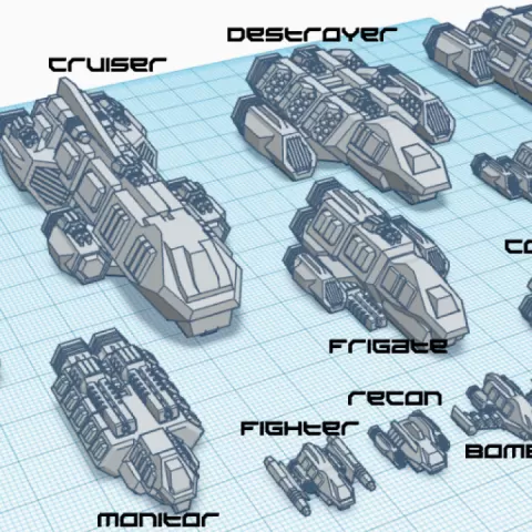 A Billion Suns - The Mellivoarn Fleet of Spaceships by brander roullett