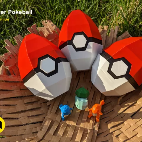 Pokeball Easter Egg Box Decoration by 3Demon