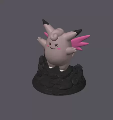 Clefable Pokémon #0036 - Diorama