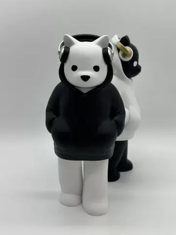 Low Fidelity Bear Headphones Fan Art Toy - ArtToyCollector
