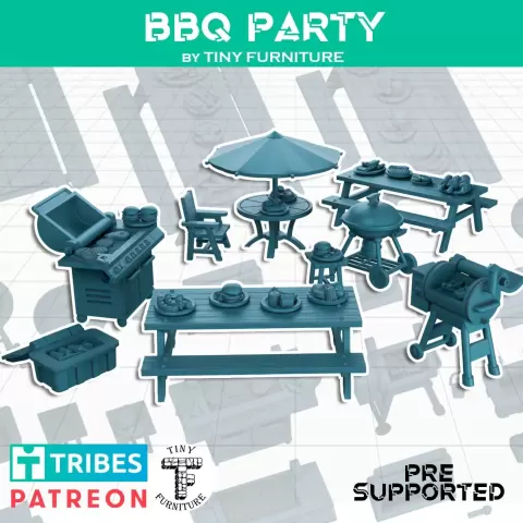 BBQ Party - Tiny Furniture