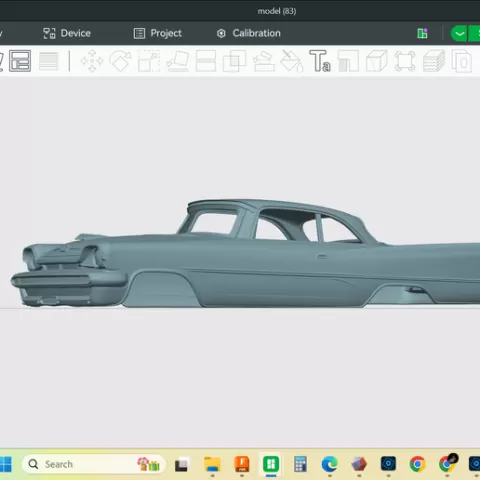 1957 DeSoto Firesweep Sportsman Coupe, detailed hollow model, shell body, resin or fdm, 3d print, stl file