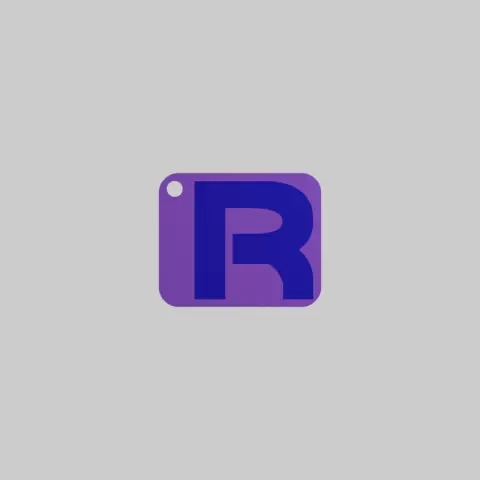 R Keychain - XP3Design