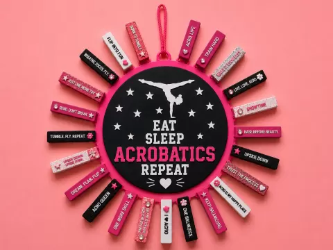 Acrobatics Pin Holder –Eat Sleep Acrobatics Repeat