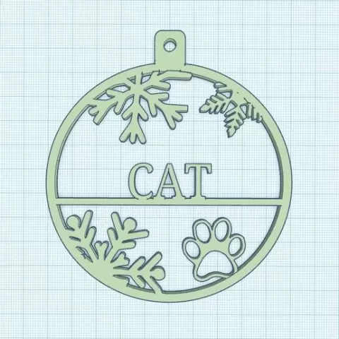 Christmas tree balls CAT. Christmas ornaments. Christmas bulbs with name. Adorno Árbol de Navidad CAT.