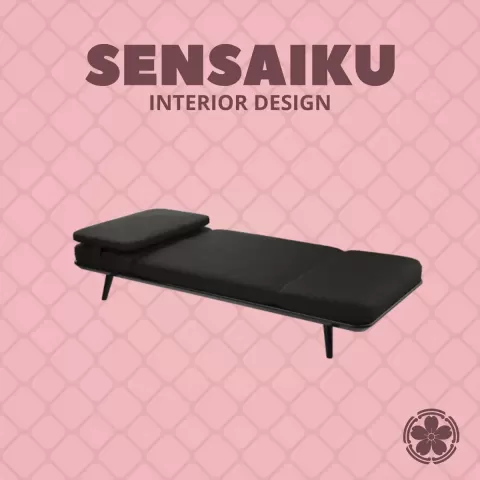 Miniature Replica 1:12 Space Copenhagen 01. Spine Daybed for Miniature Dollhouse - 3D Print Instant