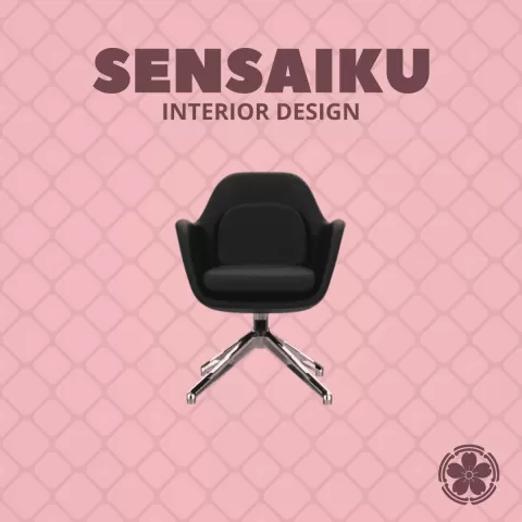 Miniature Replica 1:12 Space Copenhagen 04. Swoon Chair Swivel Base for Miniature Dollhouse - 3D Pr