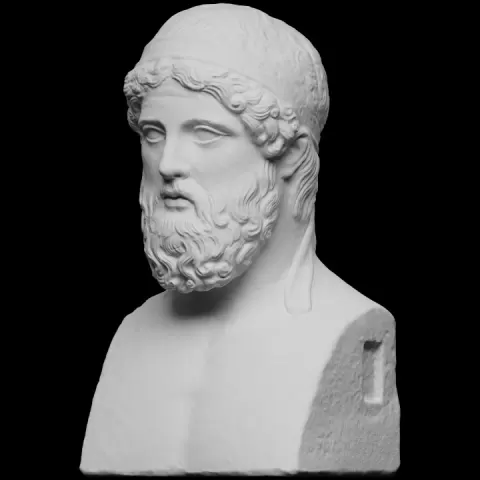 Portrait of a Man on a Herm (known as Anacreon) by Scan The World